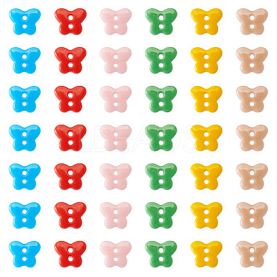 80Pcs 2-Hole Porcelain Buttons PORC-PJ0001-02D-1