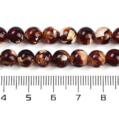 Sythetic Amber Beads Strands G-M199-02B-1