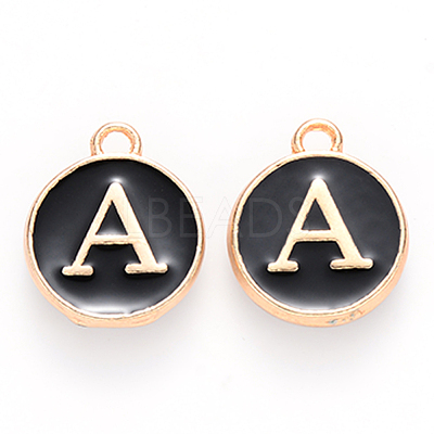 Golden Plated Alloy Charms X-ENAM-S118-02A-1