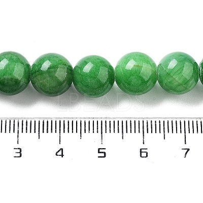 Natural Mashan Jade Round Beads Strands G-D263-10mm-XS13-1