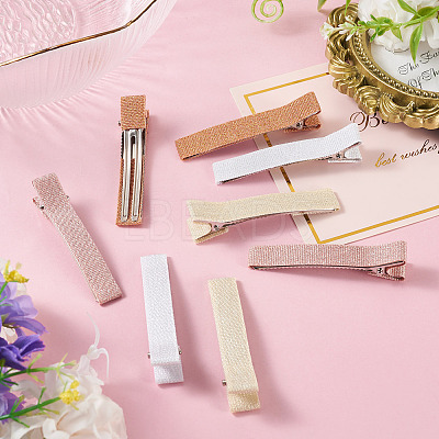 8Pcs 4 Colors Polyester Alligator Hair Clips PHAR-TADJ0001-02-1