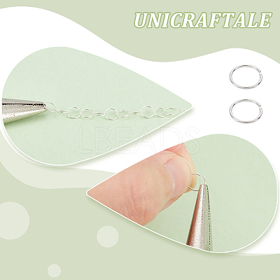 150Pcs 925 Sterling Silver Open Jump Rings STER-UN0001-01-1