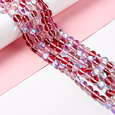 Synthetic Moonstone Beads Strands G-E573-02B-28-1