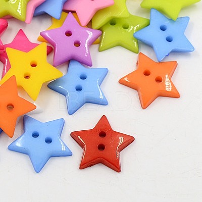Acrylic Sewing Buttons BUTT-E070-A-M-1