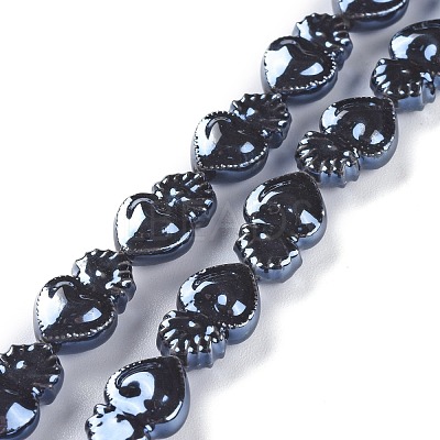 Glazed Porcelain Beads PORC-M003-09F-1