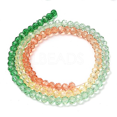 Transparent Painted Glass Beads Strands X1-DGLA-A034-T4mm-A04-1
