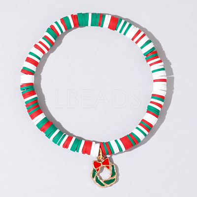 Christmas 304 Stainless Steel Enamel Charm Bracelets AH2991-7-1
