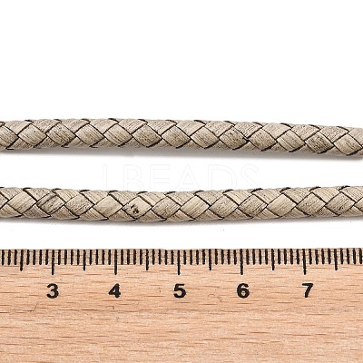 Braided Leather Cord with Core WL-F009-5mm-01-1