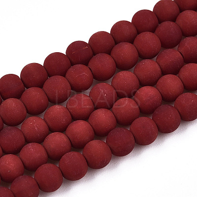 Opaque Glass Beads Strands GLAA-T032-P4mm-MD05-1