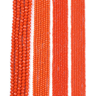 Opaque Solid Color Imitation Jade Glass Beads Strands EGLA-A044-P2mm-D03-1