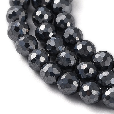 Terahertz Stone Beads Strands G-G048-A01-02-1