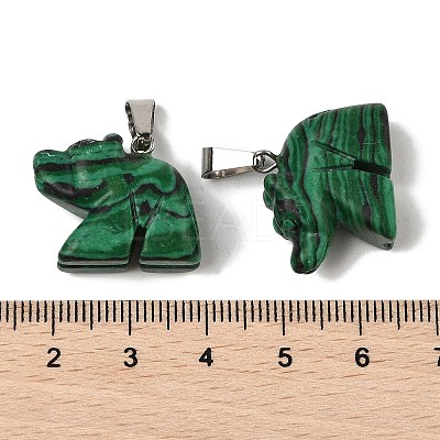 Natural & Synthetic Mixed Gemstone Pendants G-B127-02P-1