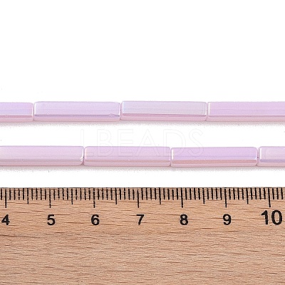 Electroplate Glass Beads Strands EGLA-Q128-11A-AB03-1