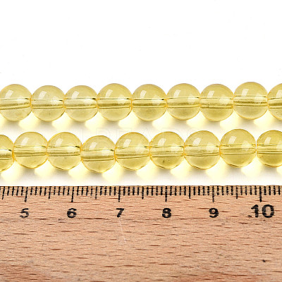 Baking Paint Transparent Glass Beads X1-DGLA-N006-8mm-04-1