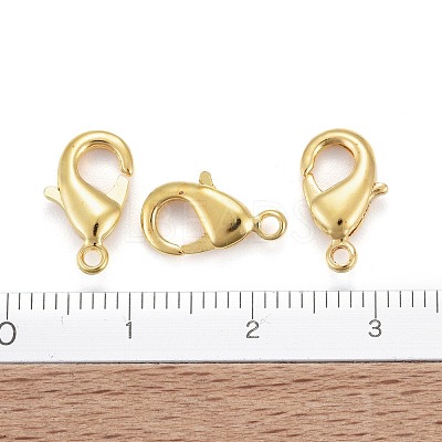 Brass Lobster Claw Clasps X-KK-902-G-NF-1