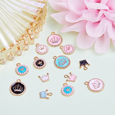 Alloy Enamel Pendant Sets ENAM-SZ0001-34-1