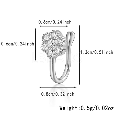 Fashionable S925 Silver Nose Clip with Star IM7825-10-1