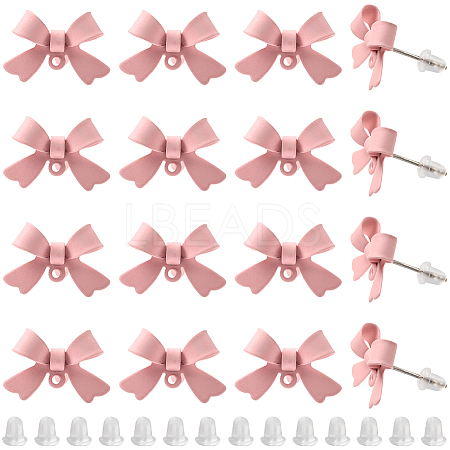32Pcs Alloy Stud Earring Findings FIND-BBC0005-28B-1