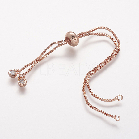 DanLingJewelry Rack Plating Eco-Friendly Brass Chain Bracelet Making KK-DL0001-03-RS-1