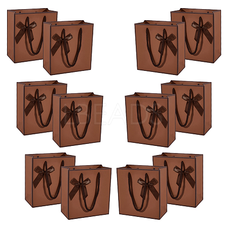Rectangle Paper Gift Storage Bags with Handle CARB-WH0017-13C-1