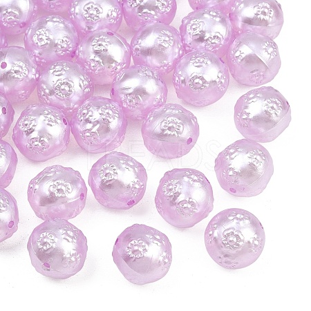 Imitation Pearl Acrylic Beads AC-CBAAA05-08B-1