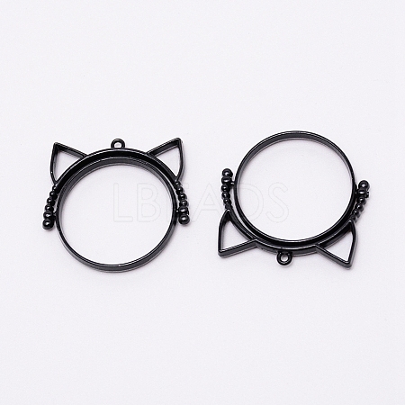 Alloy Open Back Bezel Pendants PALLOY-TAC0012-23B-01-1