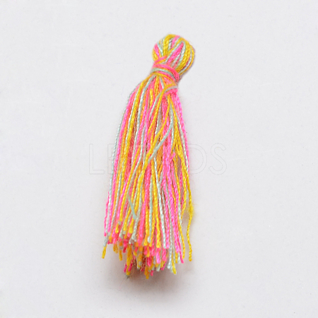 Handmade Polycotton(Polyester Cotton) Tassel Decorations X-OCOR-Q024-67-1