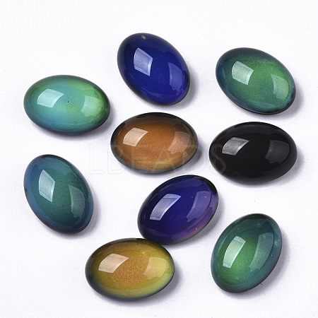 Translucent Glass Cabochons GLAA-T023-02E-1