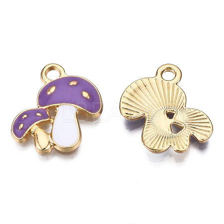 Autumn Theme Alloy Enamel Pendants X-ENAM-T009-46B-RS-1