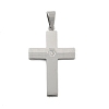 304 Stainless Steel Rhinestone Pendants STAS-G346-47D-P-1