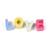 UV Plating Opaque Acrylic European Beads SACR-N019-02-2