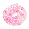 Synthetic Moonstone Beads Strands G-E573-01B-26-2