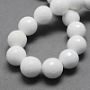 Natural White Jade Bead Strands G-R166-12mm-22-2
