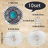 Gorgecraft 1-Hole Alloy & Cat eye Turquoise Buttons FIND-GF0004-53A-2