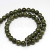 Natural Yellow Jade Beads Strands G-G598-6mm-YXS-26-2