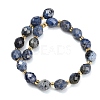 Natural Dumortierite Beads Strands GG-CBA4A3B-A07-5
