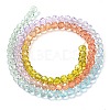 Transparent Painted Glass Beads Strands X1-DGLA-A034-T3mm-A12-5