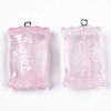 Transparent Resin Pendants RESI-S356-54B-05-2