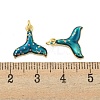 Rack Plated Brass Enamel Charms KK-P270-07G-3