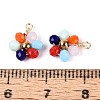 Glass with 304 Stainless Steel Pendants GLAA-T028-13A-3