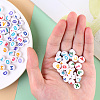 Opaque White Acrylic Beads SACR-YW0001-23D-6