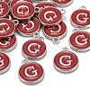 Platinum Plated Alloy Enamel Charms ENAM-S118-03G-P-4