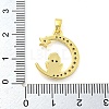 Brass Micro Pave Clear Cubic Zirconia Pendant FIND-Z044-03E-3