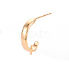 Brass Earring Findings KK-T062-208G-NF-3
