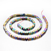 Electroplate Magnetic Synthetic Hematite Bead Strands G-A164-03A-01-2
