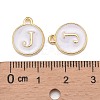 Golden Plated Alloy Charms X-ENAM-S118-01J-3