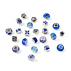 Cheriswelry 98Pcs Crackle Resin European Beads DIY-CW0001-14-3