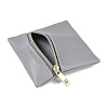 Imitation Leather Jewelry Storage Zipper Bags ABAG-G016-01A-04-3