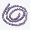 Opaque Solid Color Glass Beads Strands EGLA-A034-P3mm-D11-2