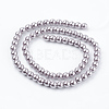 Eco-Friendly Dyed Glass Pearl Round Beads Strands HY-A002-6mm-RB017-2
